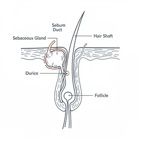 Sebaceous gland and follicle
